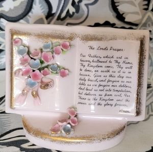 Lefton Pink Floral Planter